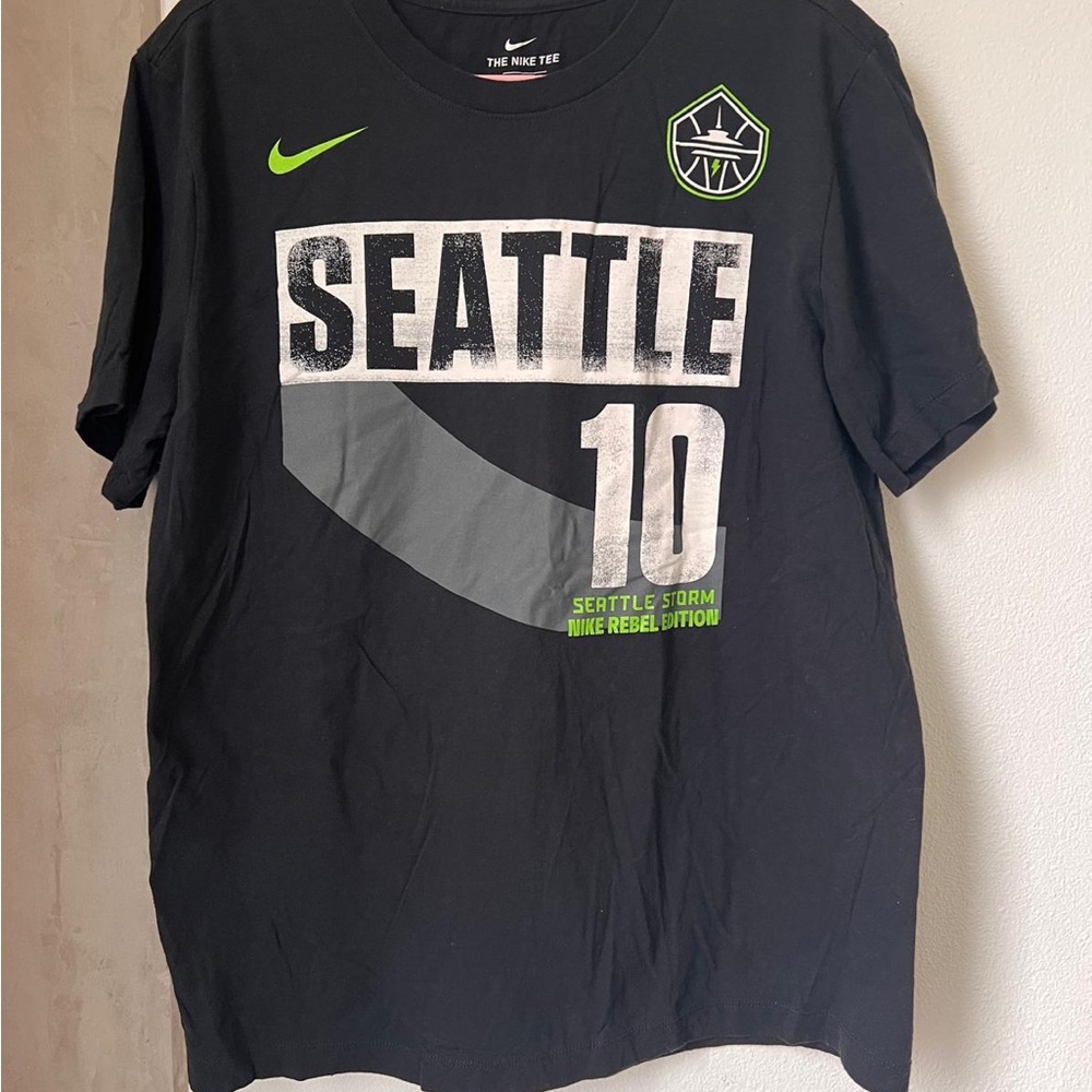 Nike Men’s Seattle Storm Graphic Tee - Black/Neon Green/Gray